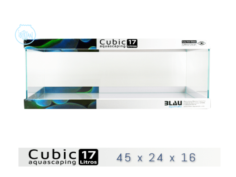 Acuario Blau Cubic 17 Litros (45x24x16)