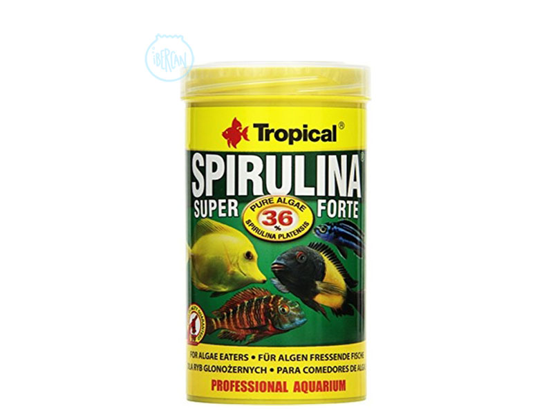 Alimento peces espirulina Tropical Spirulina Flakes 