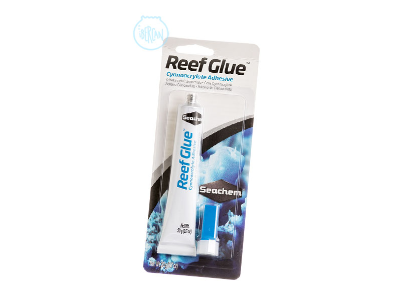 Seachem Reef Glue es un gel de cianocrilato para pegar en el acuario