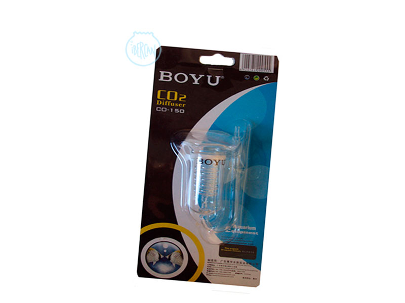 Difusor CO2 de cristal Boyu. Reactor espiral CO2 para acuarios Boyu 150