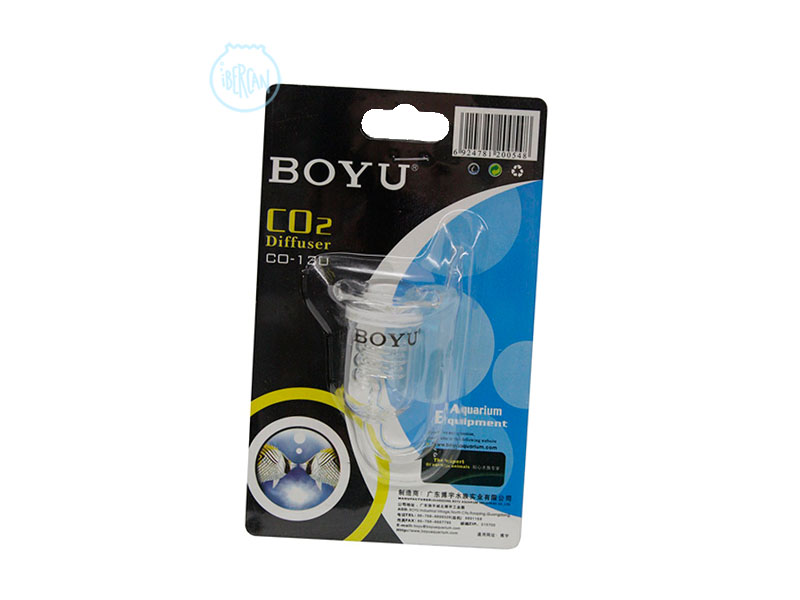 Difusor CO2 de cristal Boyu. Reactor espiral CO2 para acuarios Boyu 130 -  Ibercan