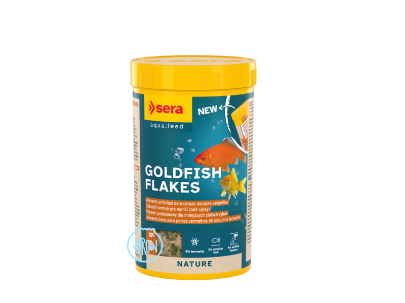 Sera GoldFish Flakes limento principal para carpas doradas peque�as.