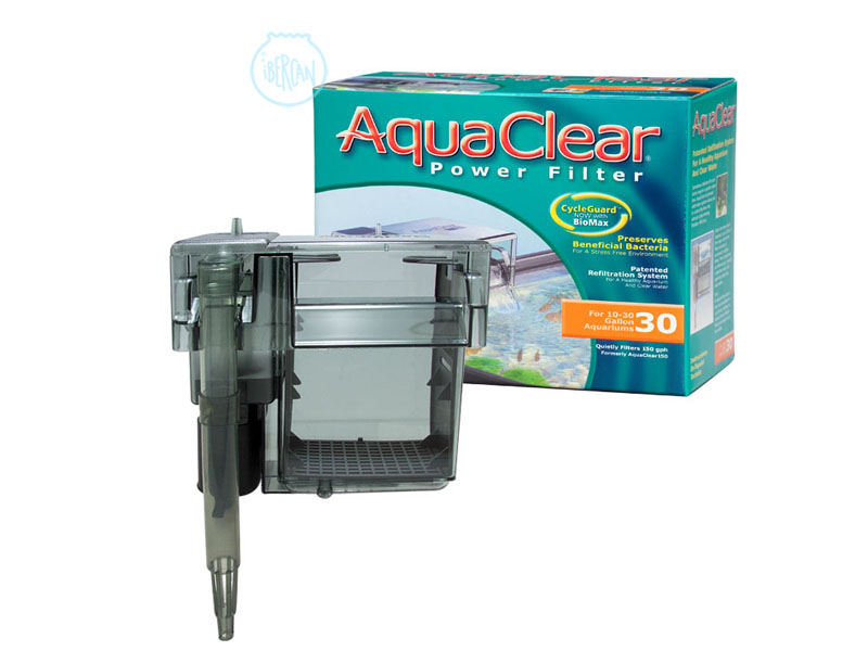 El Aquaclear 30 es un filtro de mochila con un sistema de triple filtrado, consiguiendo as una agua clara y cristalina.