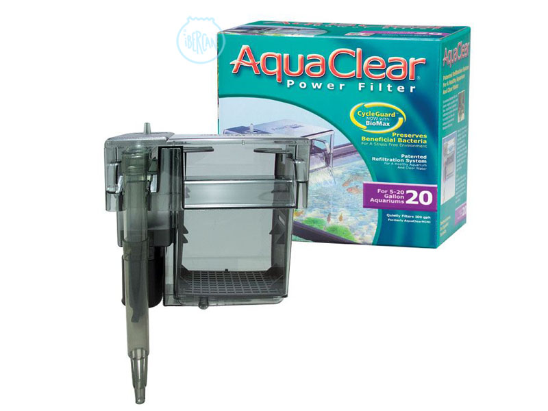 El Aquaclear 20 es un filtro de mochila con un sistema de triple filtrado, consiguiendo as una agua clara y cristalina.