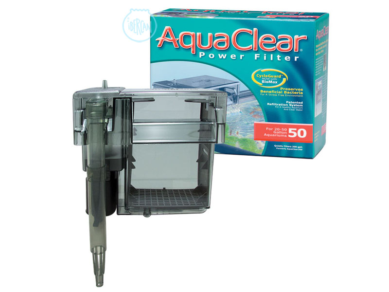 El Aquaclear 50 es un filtro de mochila con un sistema de triple filtrado, consiguiendo as una agua clara y cristalina.