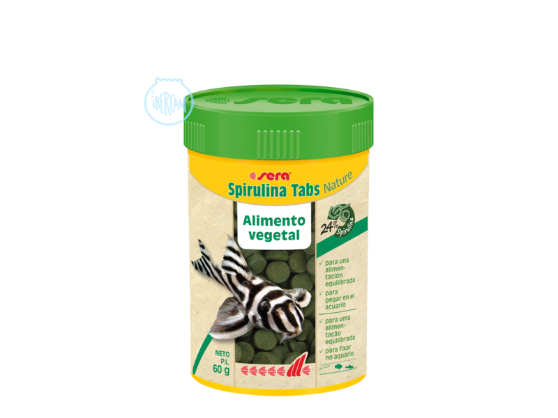 Espirulina para peces Sera Spirulina Nature 100tabs