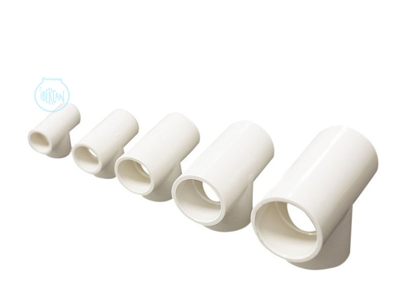 T de PVC-U blanca de Vertech Aquarium 