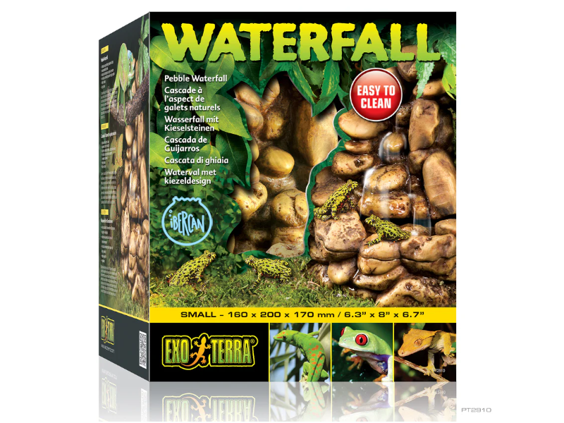 La cascada Exoterra para reptiles