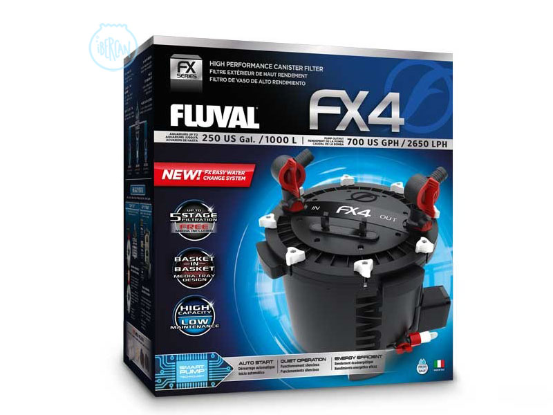 Filtro exterior Fluval FX4 para acuarios de grandes dimensiones