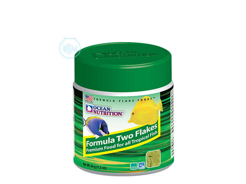 Alimento peces marinos Ocean Nutrition formula Two marine Flakes 34g