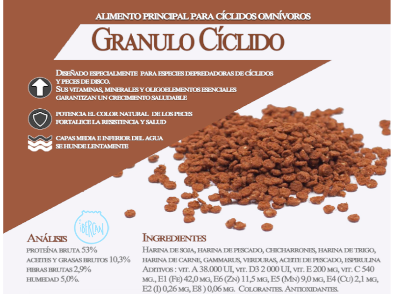 Grnulos para cliclidos ZIP 100g 