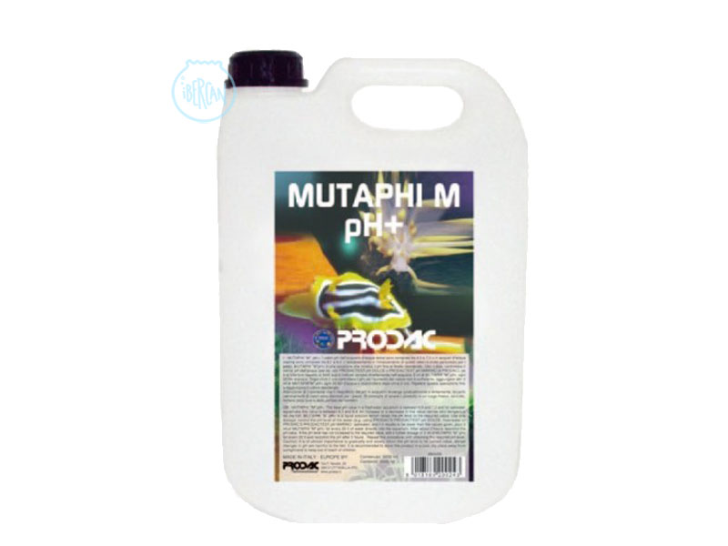 Prodac Mutaphi M pH+ es una solucin lquida que aumenta pH en el acuario.