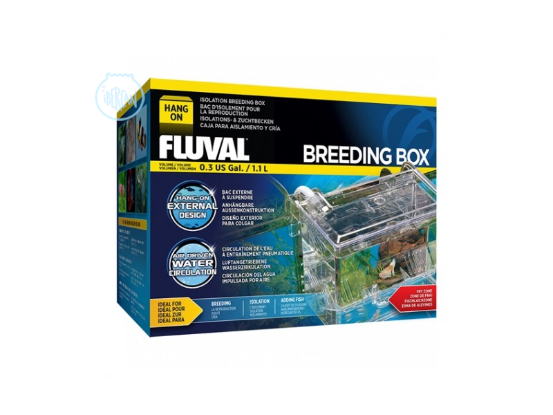 Fluval Breeding Box es una paridera externa de acuario 