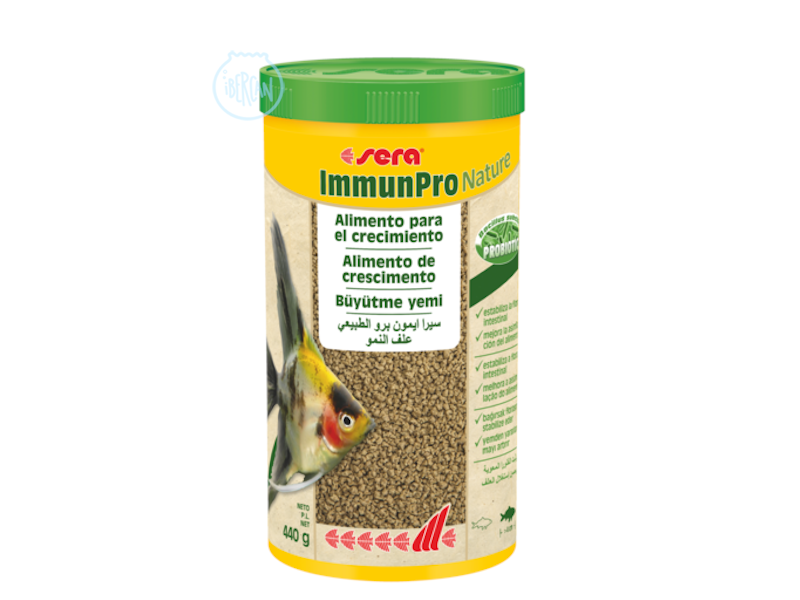 Sera ImmunPro Nature alimento para el crecimiento de todos los peces 