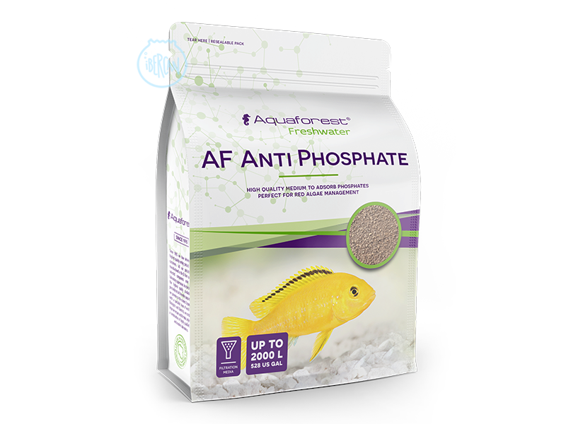 AF Anti PhosPhate elimina eficazmente los fosfatos del acuario. 