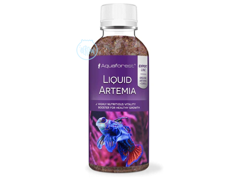 AF Liquid Artemia es un alimento líquido concentrado para peces y corales marinos.