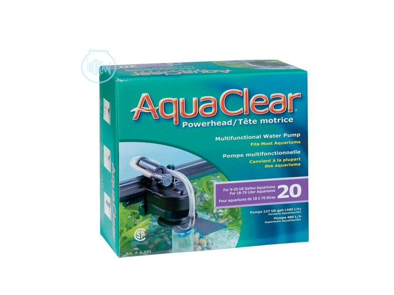 Aqua Clear 30 realiza el filtrado creando corrientes de agua 