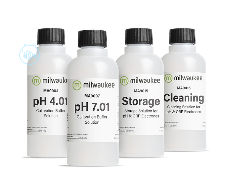 Combo Starter Milwauke pH Kit pack 4 botes de 230ml, 