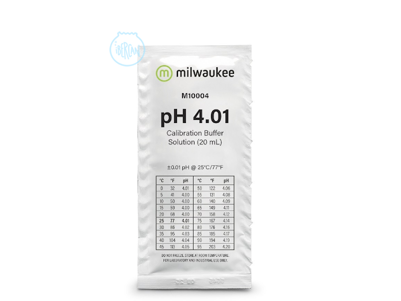 Buffer calibrador PH4 20ml Milwaukee Instruments.