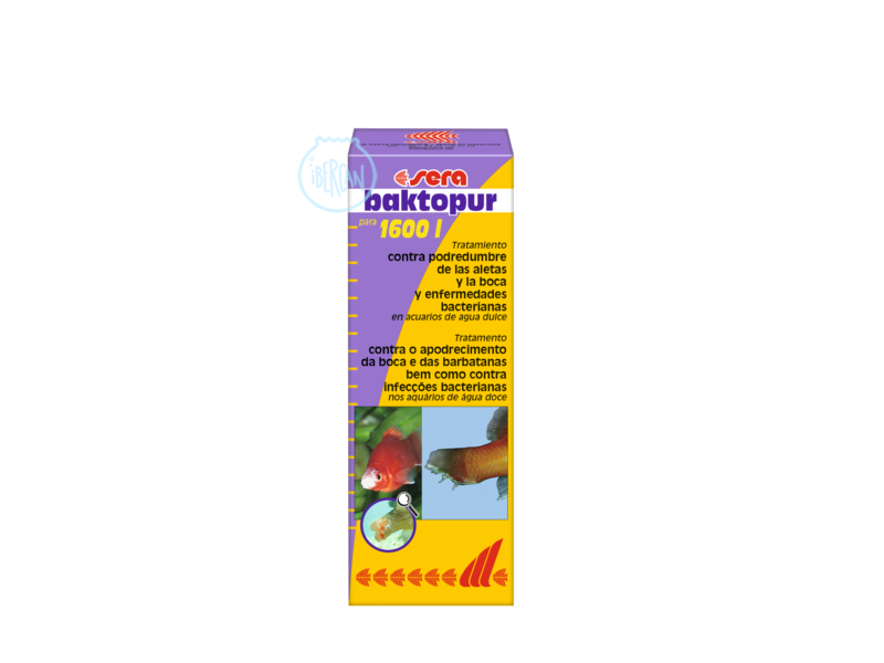 Sera Baktopur es un acondicionador de agua contra infecciones bacterianas 