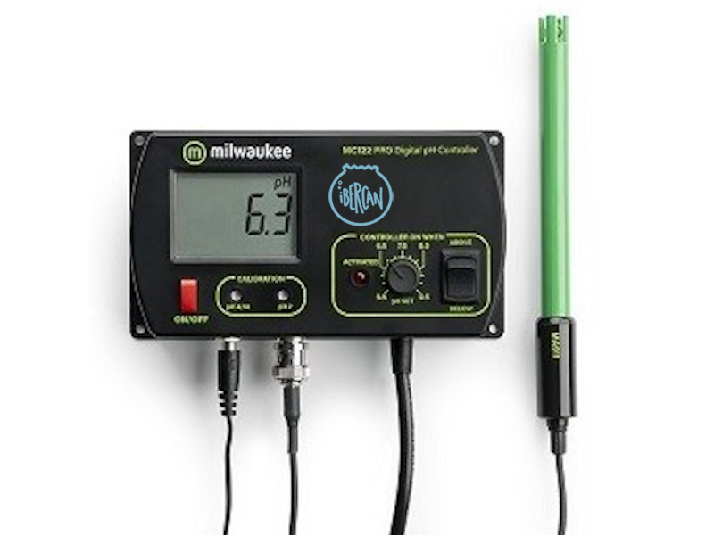 Controlador de PHMC122 Milwaukee PH con alarma y toma elctrica exterior