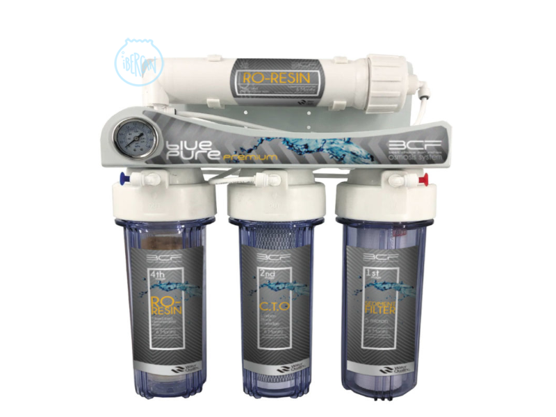 Blue Pure Premium. Sistema Osmosis de cuatro etapas + bomba de presión