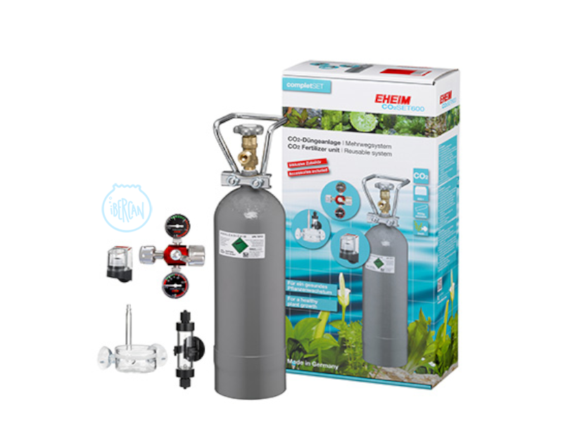 EHEIM set completo de CO2 con botella de 2kg recargable