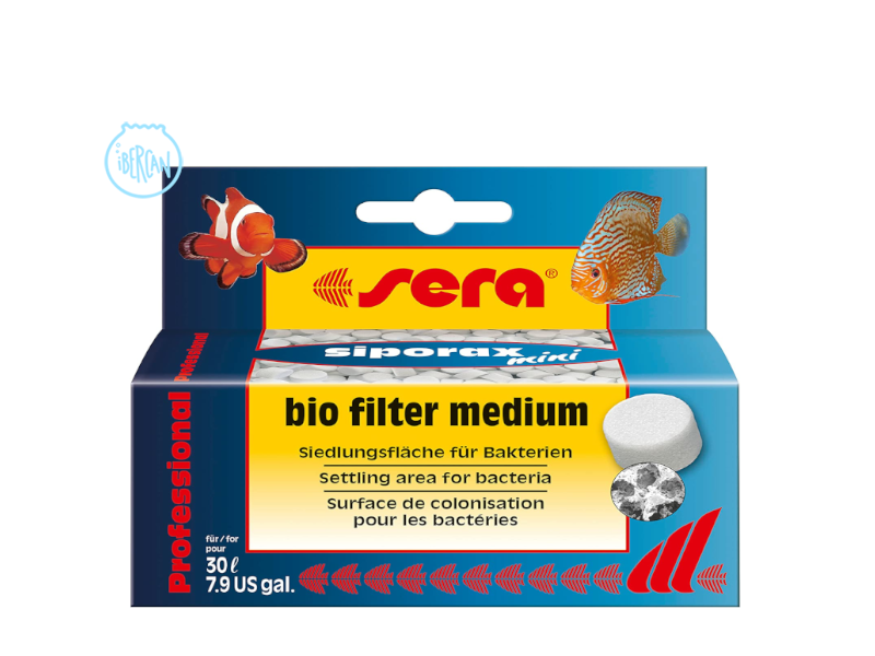 Sera siporax mini de 35g especial para filtros pequeos y acuarios de hasta 30l.
