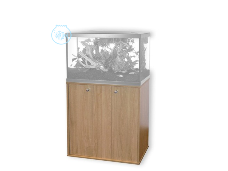 Mesa de roble a juego con el acuario Marina Lux de 75L.