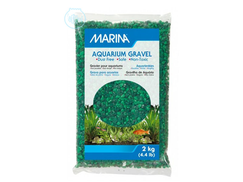 Grava para acuario dos verdes 24kg