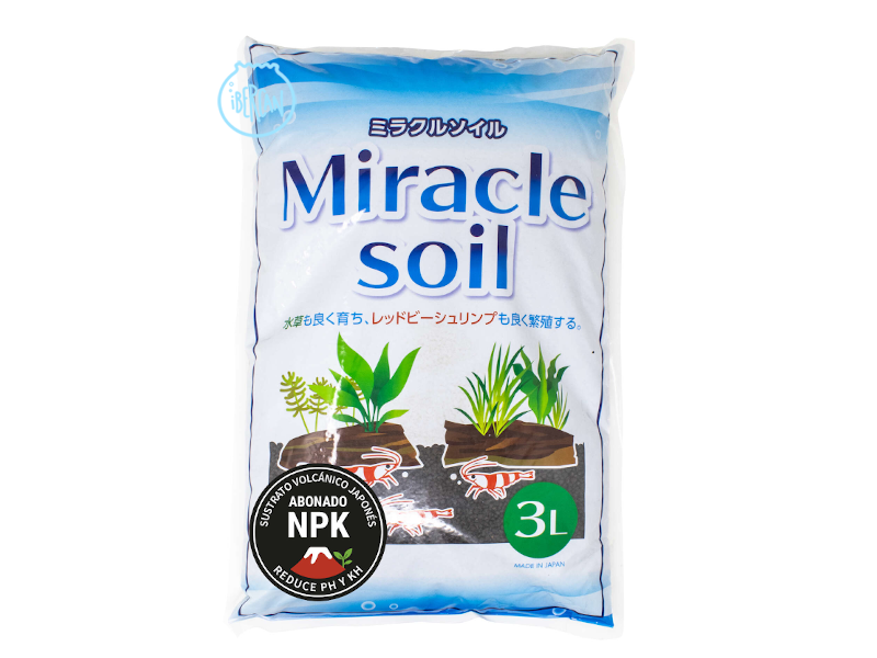 El Miracle  Gro es un sustrato para el crecimiento de plantas acu�ticas