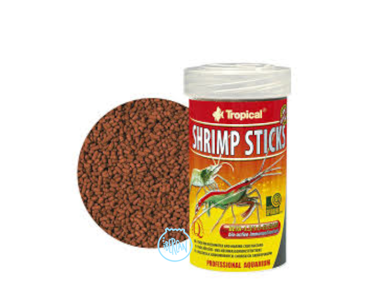 TROPICAL Shrimp Sticks es un alimento completo para crustceos e invertebrados de agua dulce y marinos. 