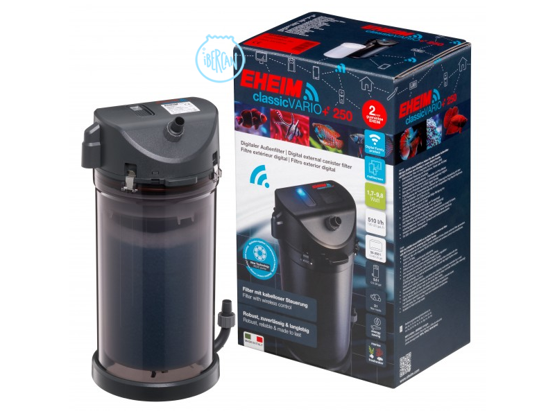 EHEIM classicVARIO+e, la versin inteligente del acreditado ﬁltro classic 250