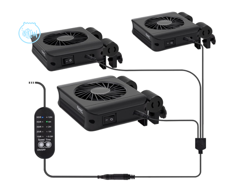 Ventilador Hygger HG051 para acuarios x3