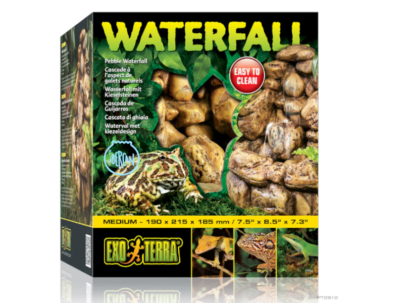 La cascada Exoterra para reptiles