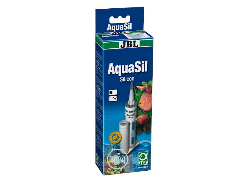 Aquasil de JBL es una Silicona para reparar o crear acuarios de cristal 