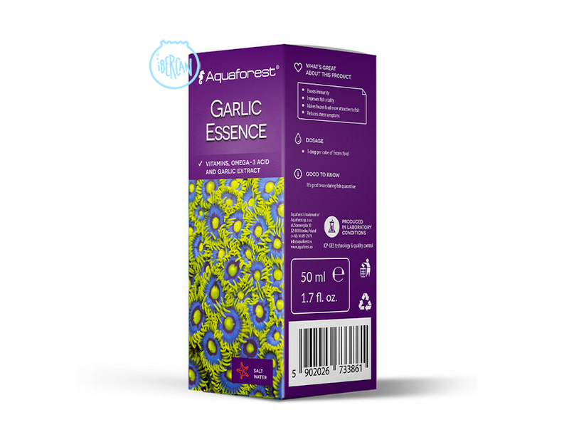 Aquaforest Garlic Essence beneficia el sistema inmunol�gico de los peces.