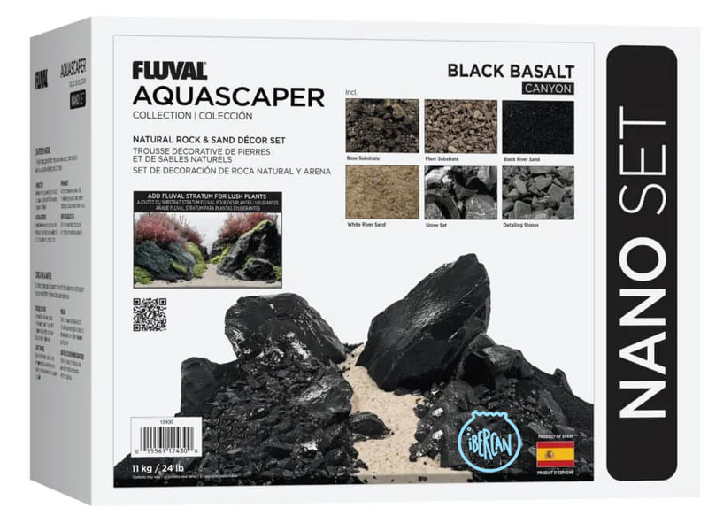 El Kit Aquascaper Fluval Black Basalt permite crear un paisaje acu�tico 
