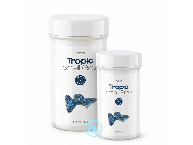Moss Tropical Flakes Small Gran es un alimento granulado de alta gama para peces de peque�o tama�o
