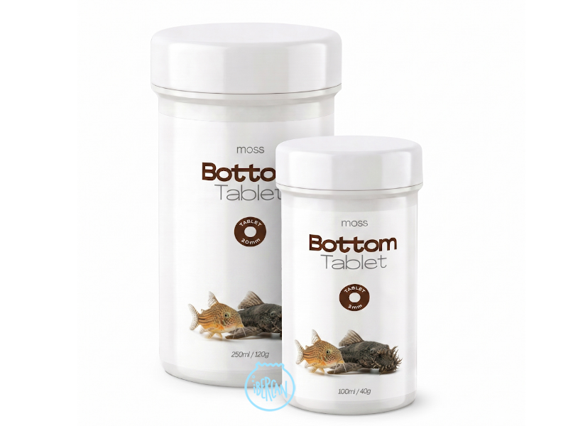 Moss Bottom Tablet es un alimento premium en tabletas para todo tipo de peces tropicales de fondo.