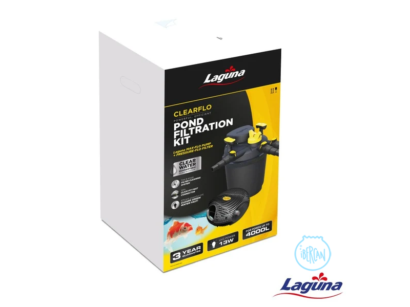 El flitro laguna Max Flo 4000 asegura una circulaci�n constante y una claridad de agua impresionante.