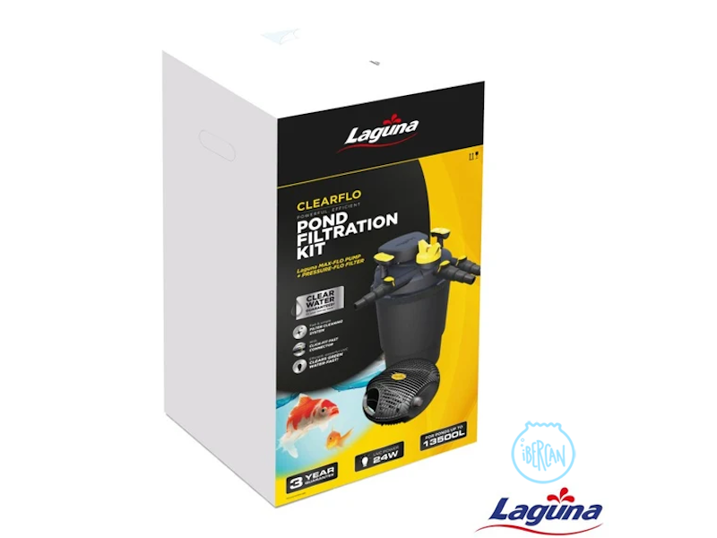 El flitro laguna Max Flo 13500 asegura una circulaci�n constante y una claridad de agua impresionante.