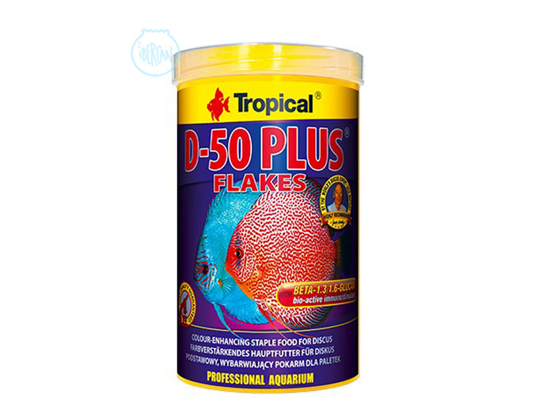 Alimento en escamas para peces Disco Tropical D-50 Plus