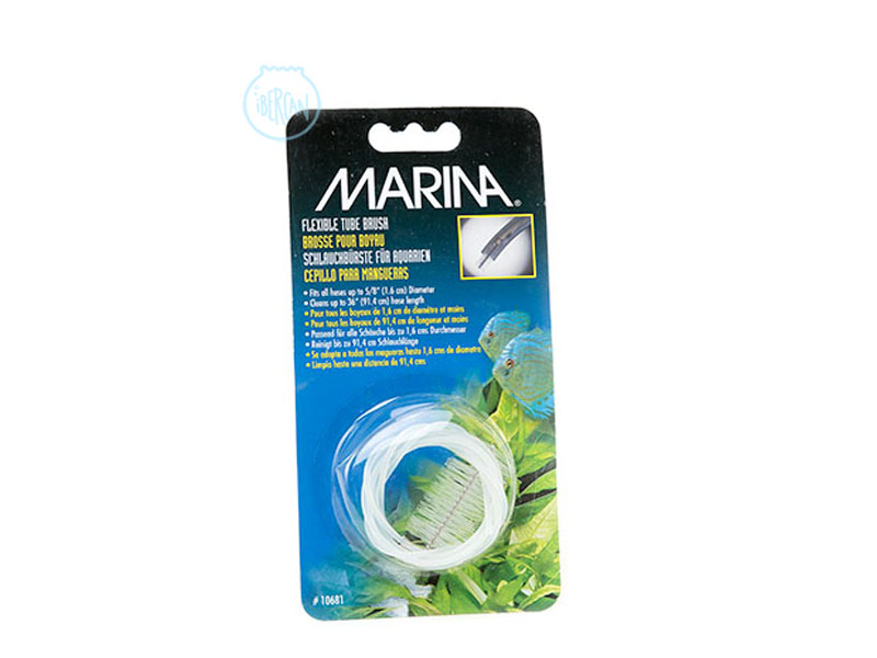 Cepillo flexible Marina para la limpieza interna de las mangueras del filtro.