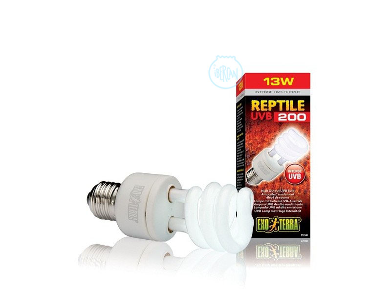 Luz UVB intensa Reptile UVB 200 Exo Terra